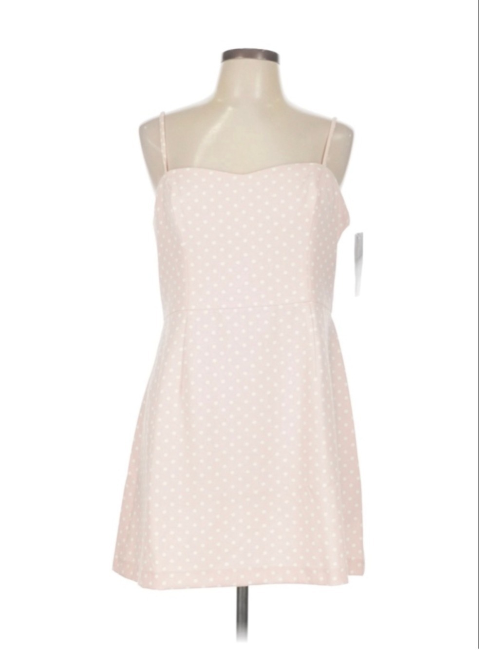 Polka Dot Pink French connection mini dress Size 12 - Picture 6 of 9